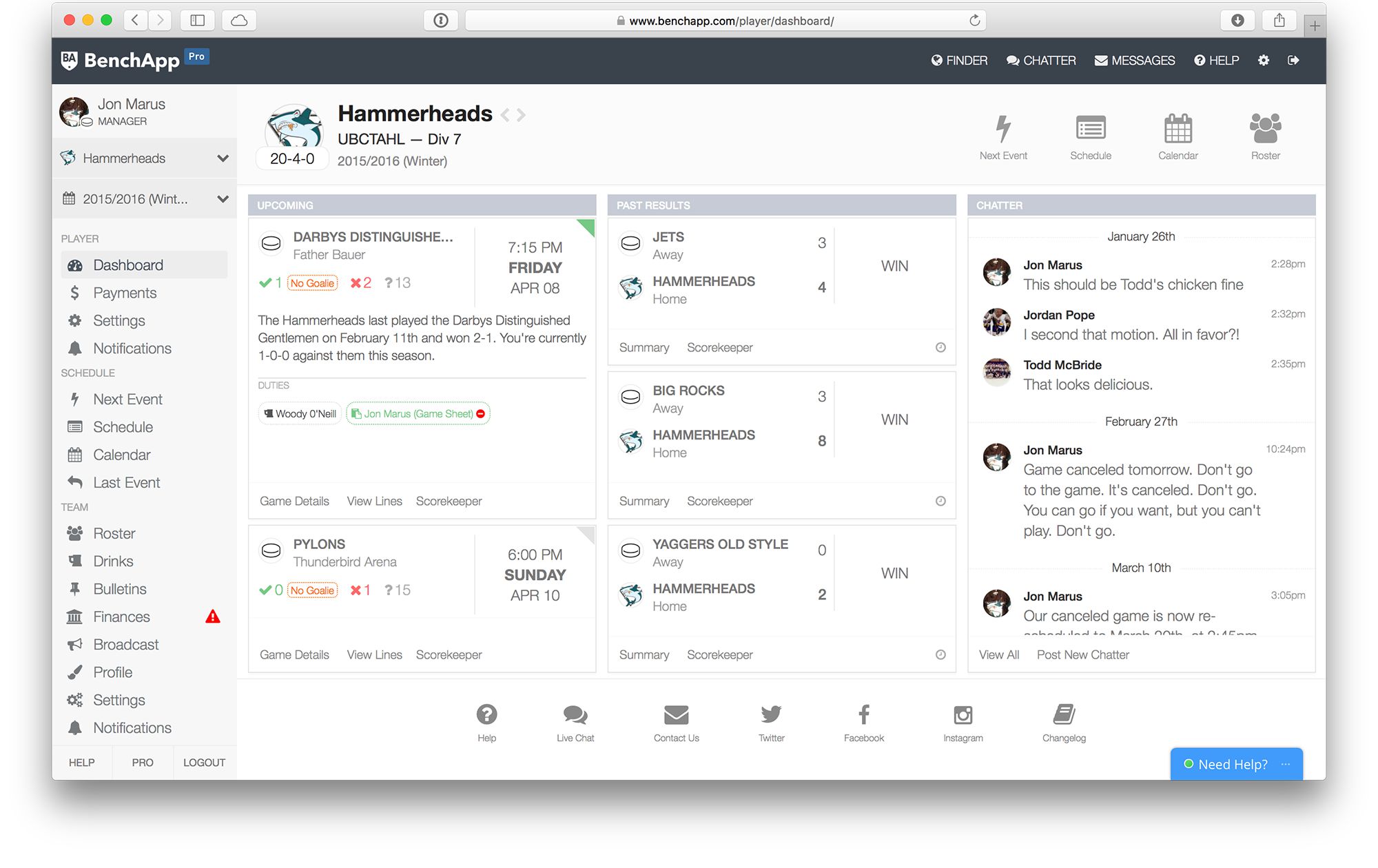 benchapp the ultimate sports team league manager benchapp